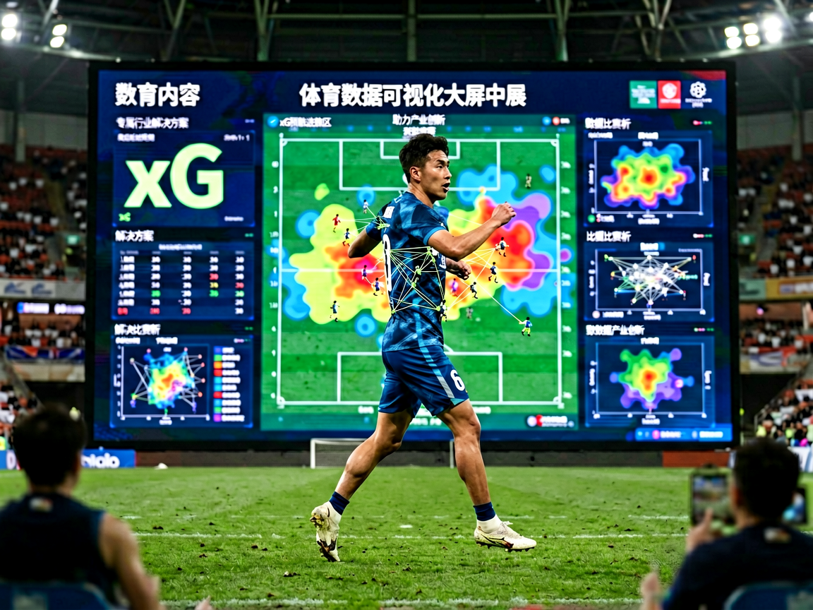 体育数据可视化大屏展示比赛统计信息的场景